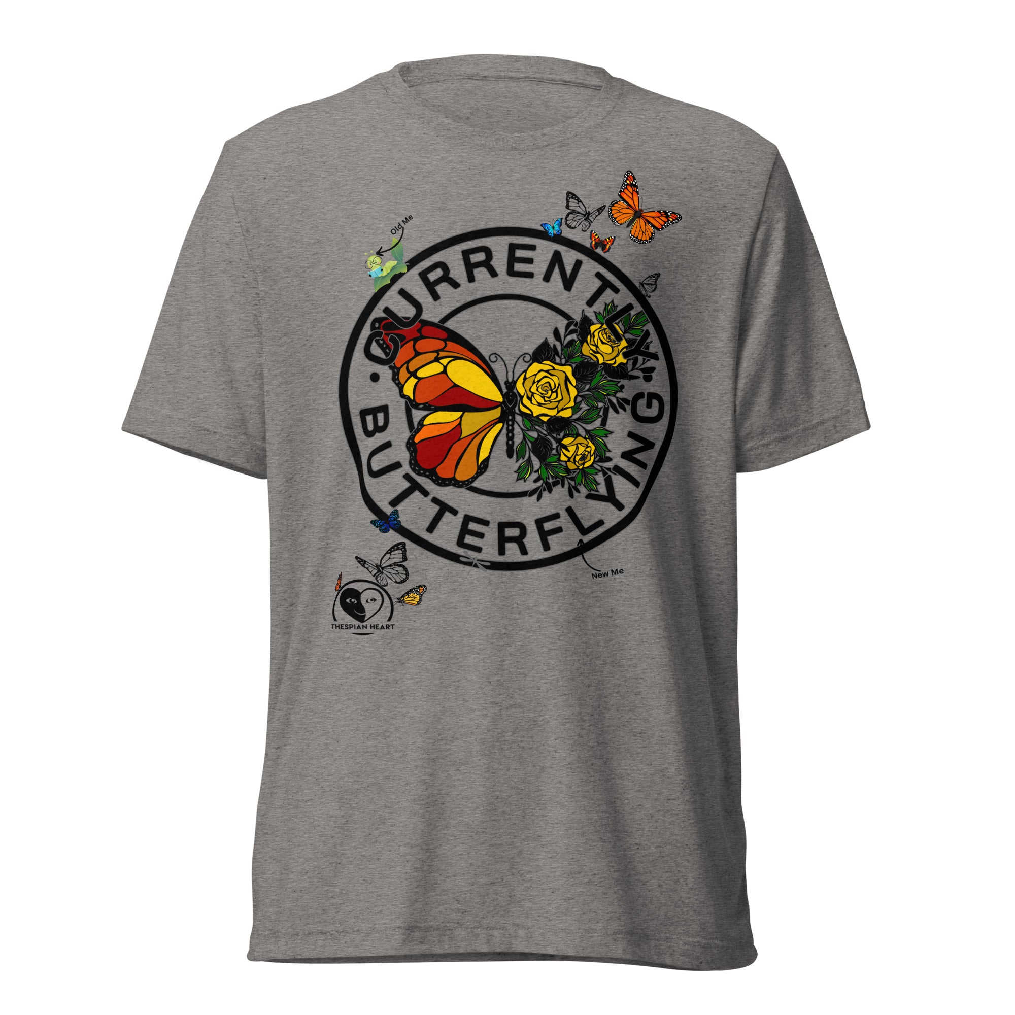 Currently Butterflying - Premium Tri-blend Short-Sleeve Unisex T-shirt