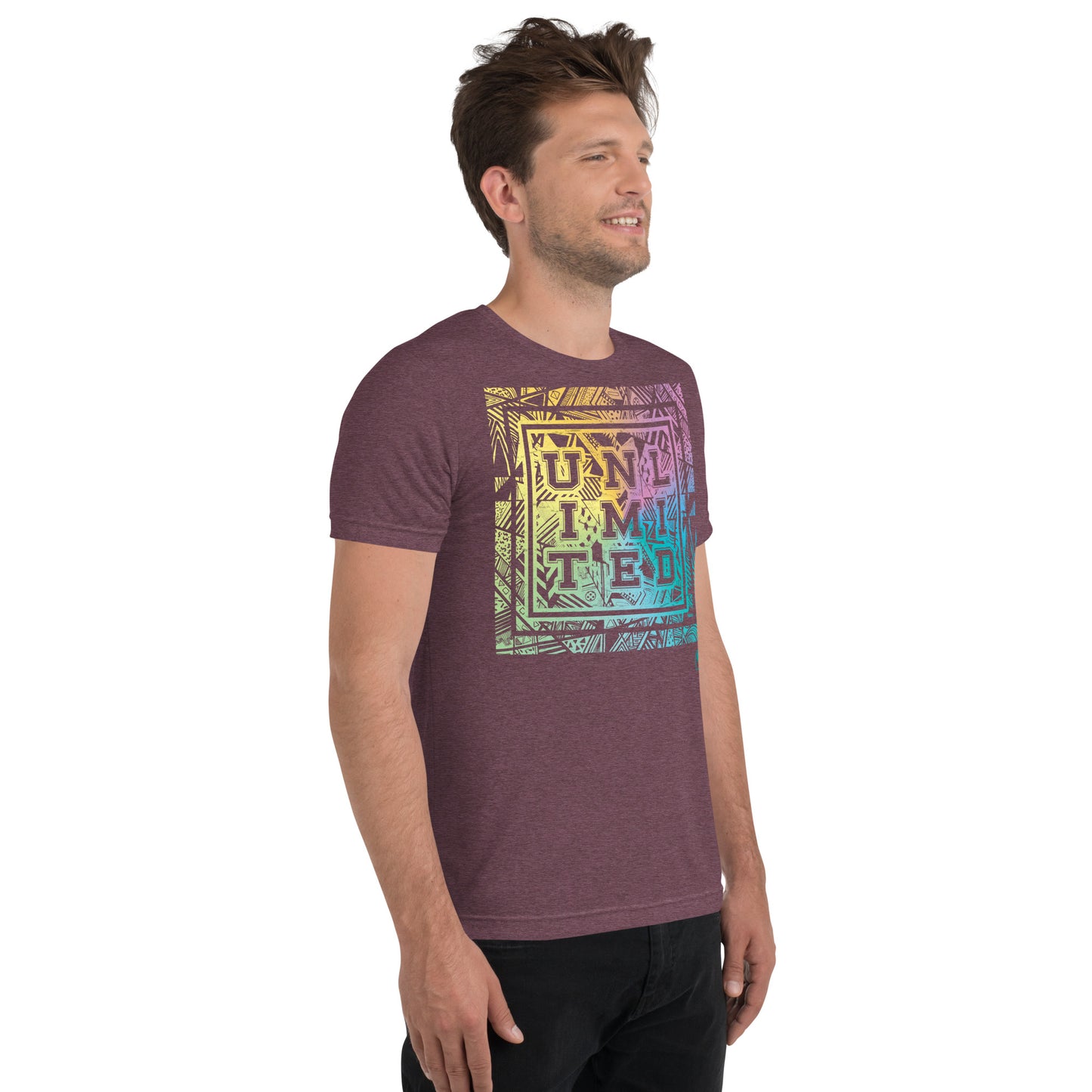 Unlimited Colorful Pastel - Premium Tri-blend Short-Sleeve Unisex T-shirt