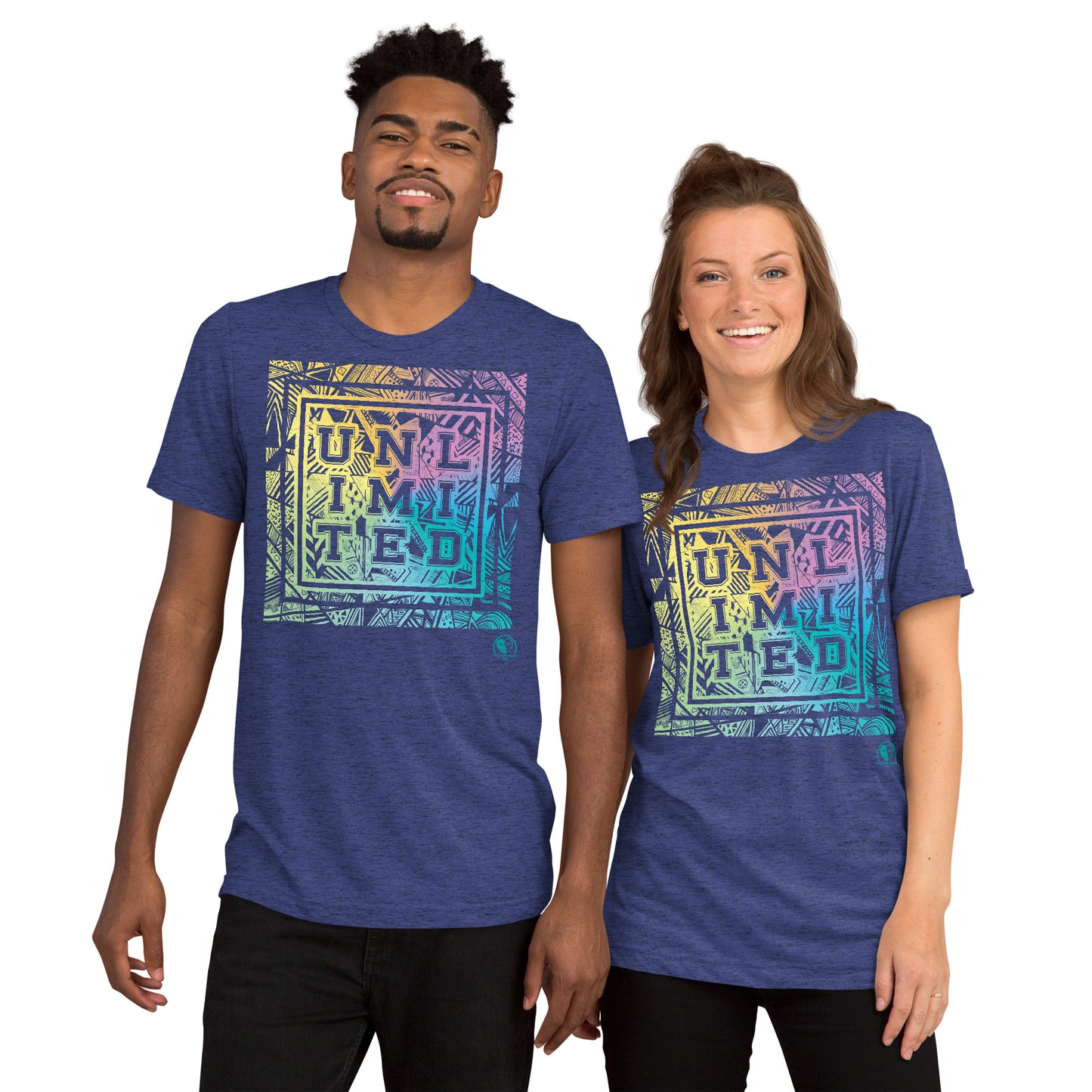 Unlimited Colorful Pastel - Premium Tri-blend Short-Sleeve Unisex T-shirt