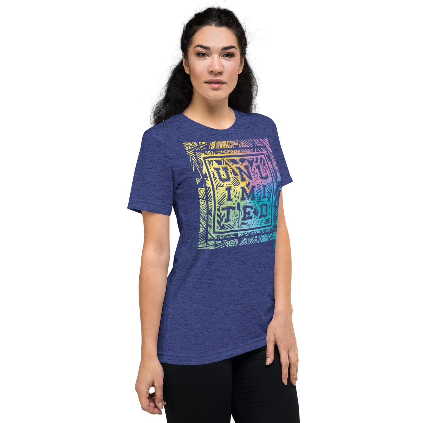 Unlimited Colorful Pastel - Premium Tri-blend Short-Sleeve Unisex T-shirt