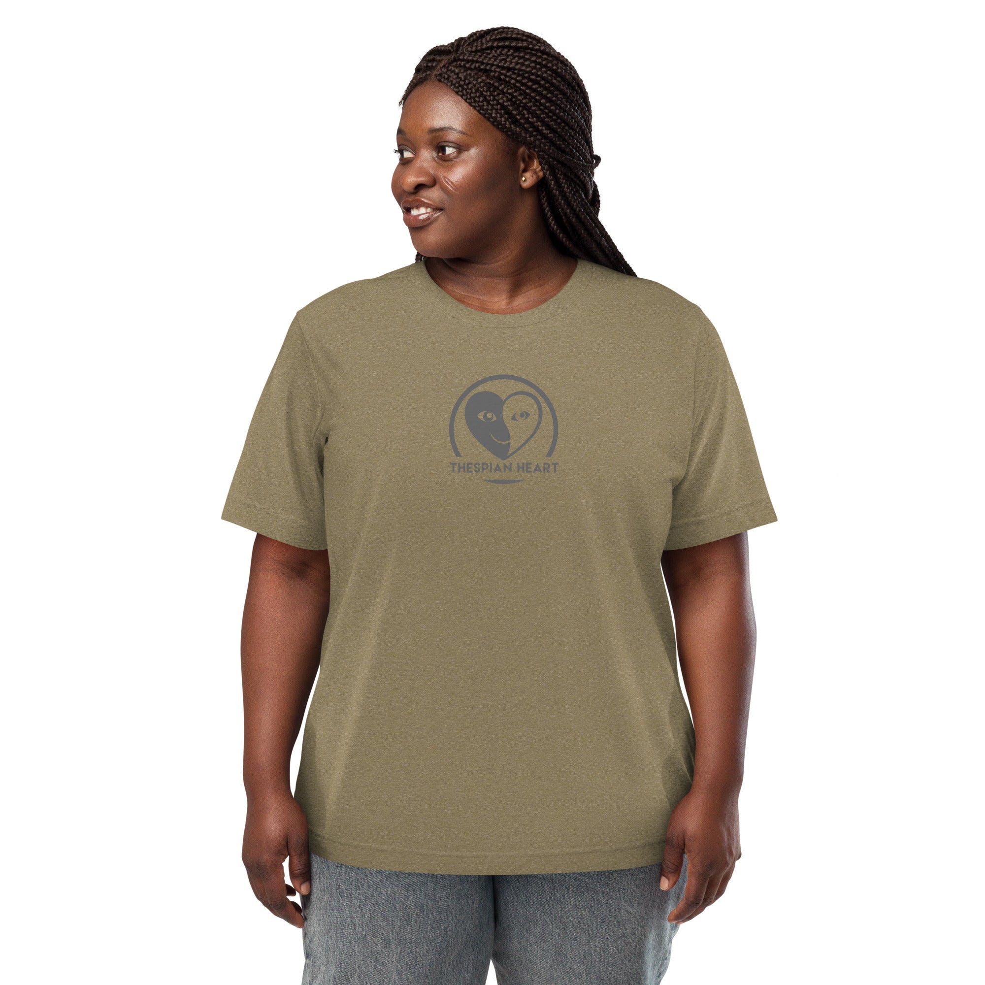 Thespian Heart Logo - Premium Tri-blend Short-Sleeve Unisex T-shirt
