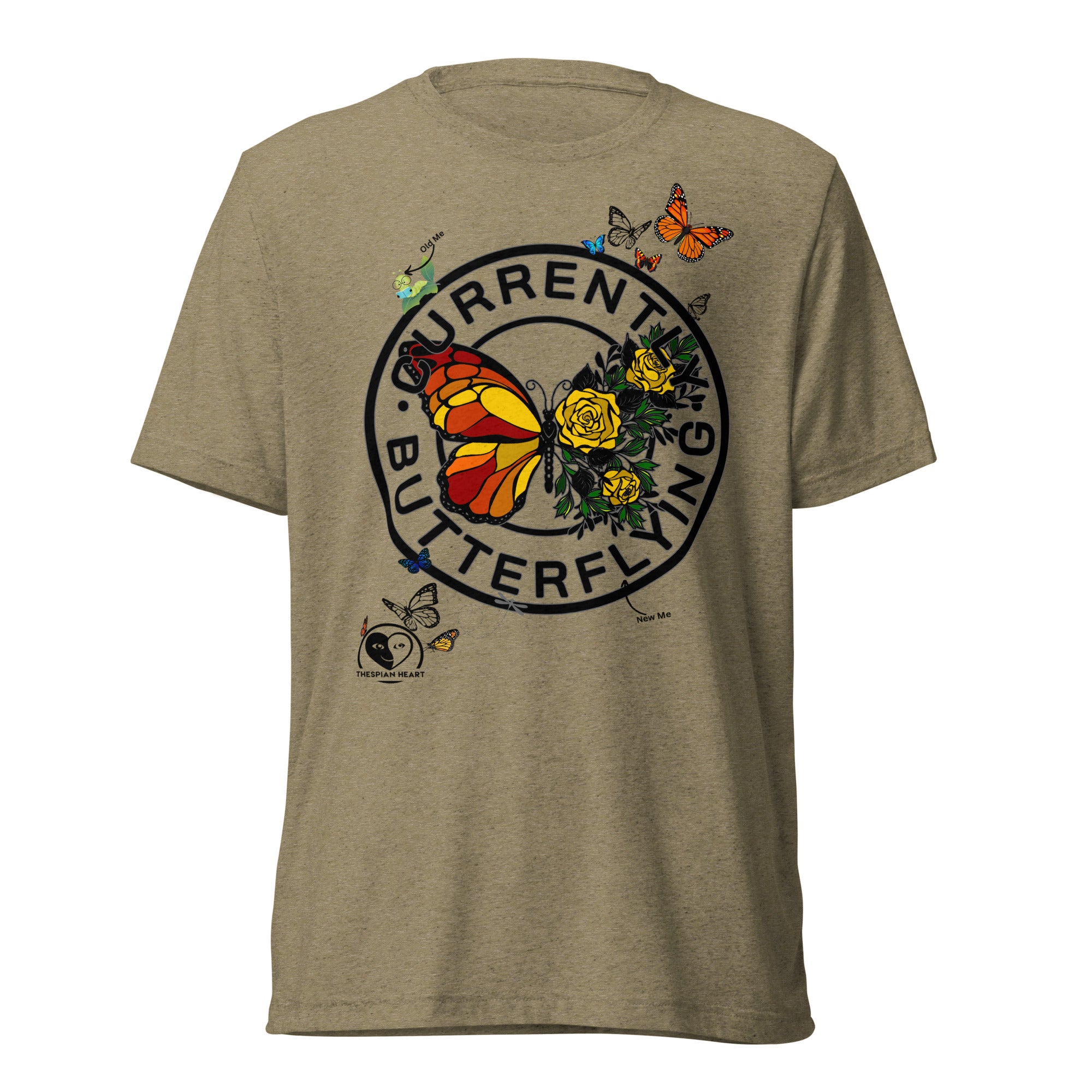 Currently Butterflying - Premium Tri-blend Short-Sleeve Unisex T-shirt