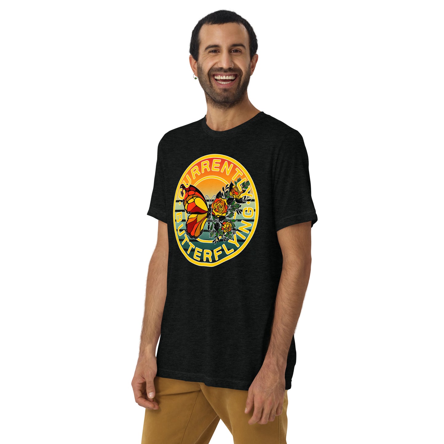 Currently Butterflying - Premium Tri-blend Short-Sleeve Unisex T-shirt