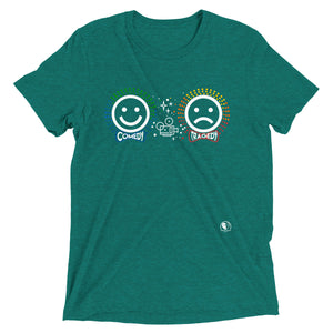 Comedy Tragedy - Premium Tri-blend Short-Sleeve Unisex T-shirt