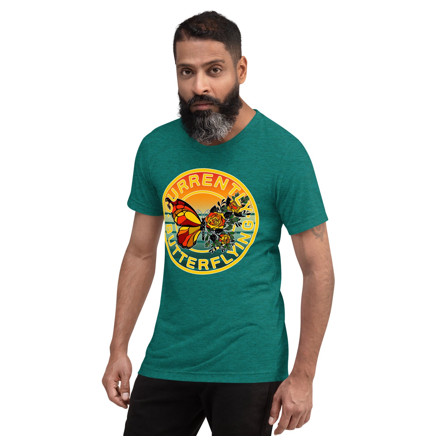 Currently Butterflying - Premium Tri-blend Short-Sleeve Unisex T-shirt