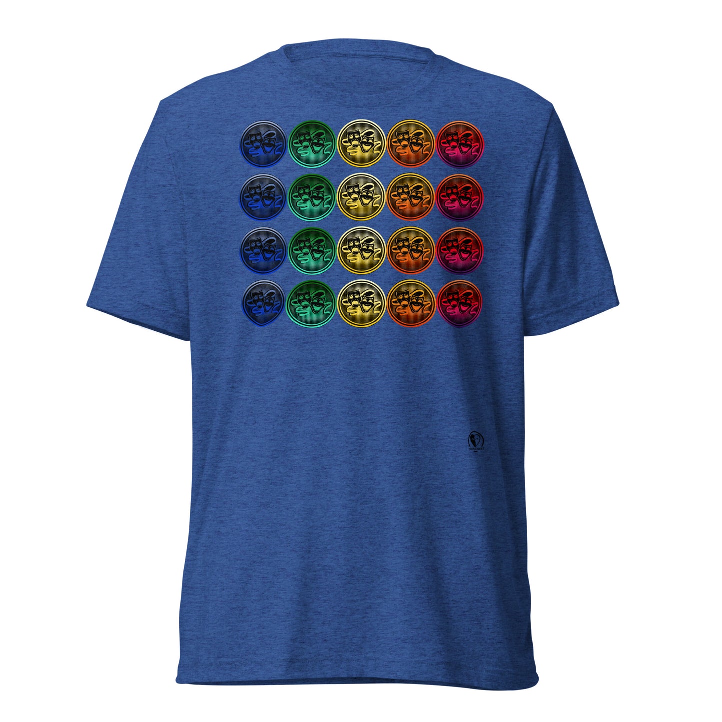 Drama Masks Colorful Circle - Premium Tri-blend Short-Sleeve Unisex T-shirt