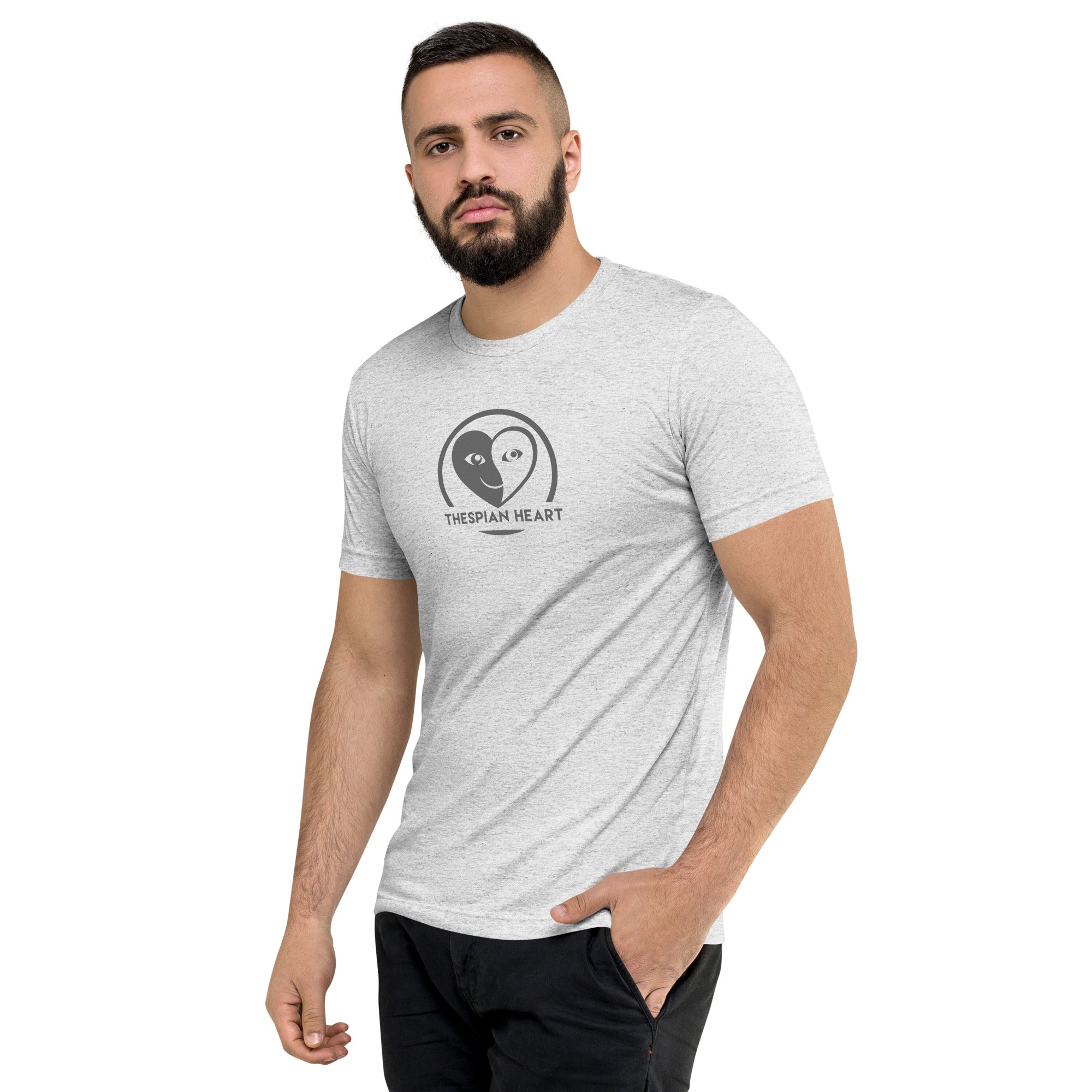 Thespian Heart Logo - Premium Tri-blend Short-Sleeve Unisex T-shirt