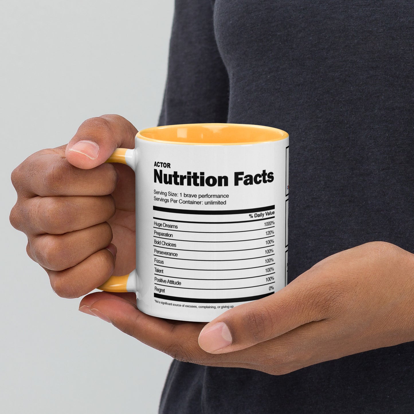 Actor Nutrition Facts -11oz Coffee & Tea Mug