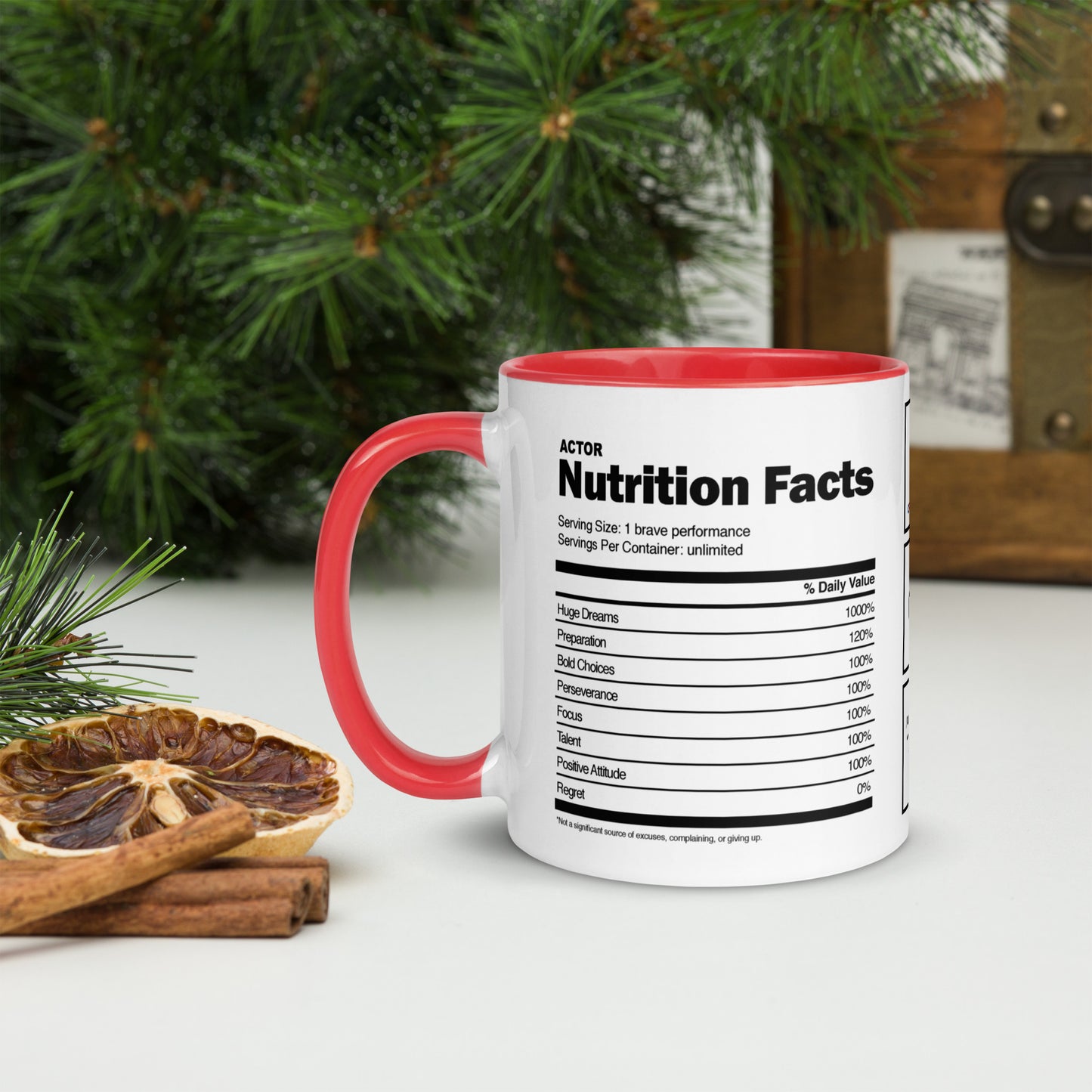 Actor Nutrition Facts -11oz Coffee & Tea Mug