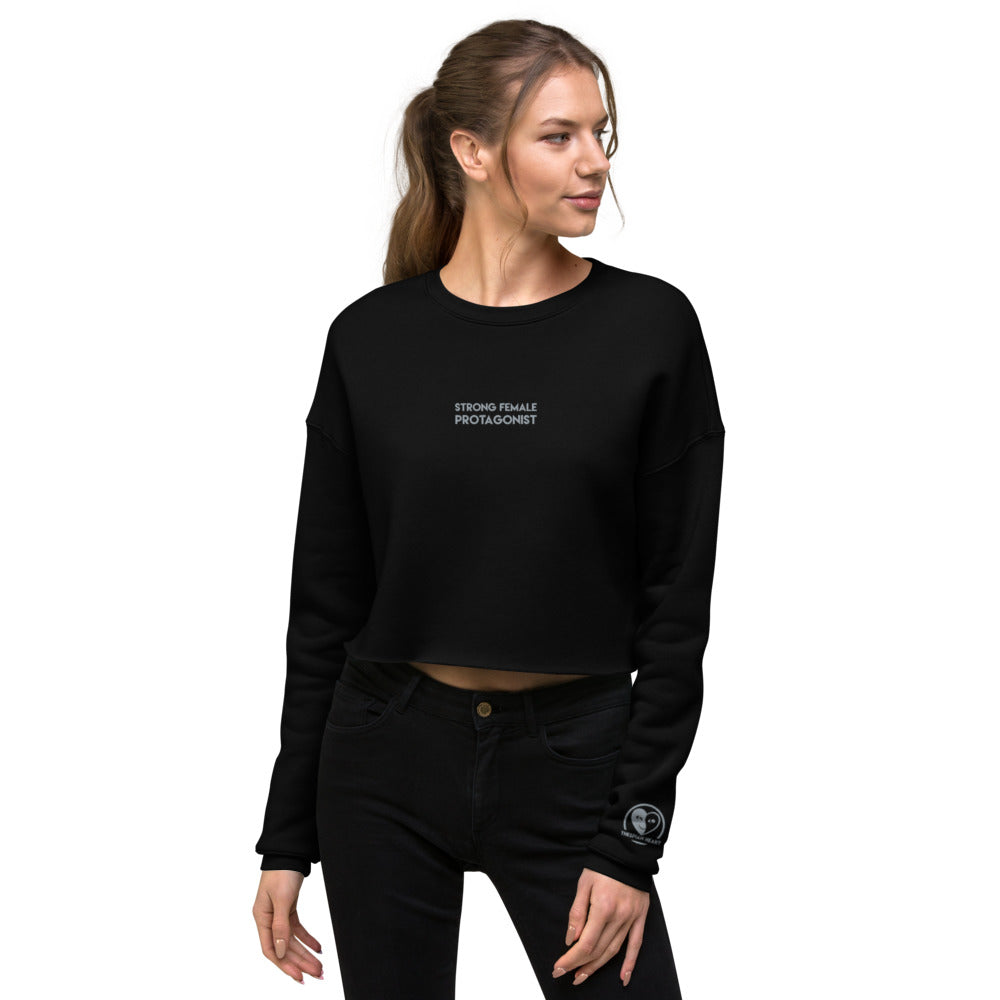 Strong Female Protagonist - Embroidered Crop Top Sweatshirt