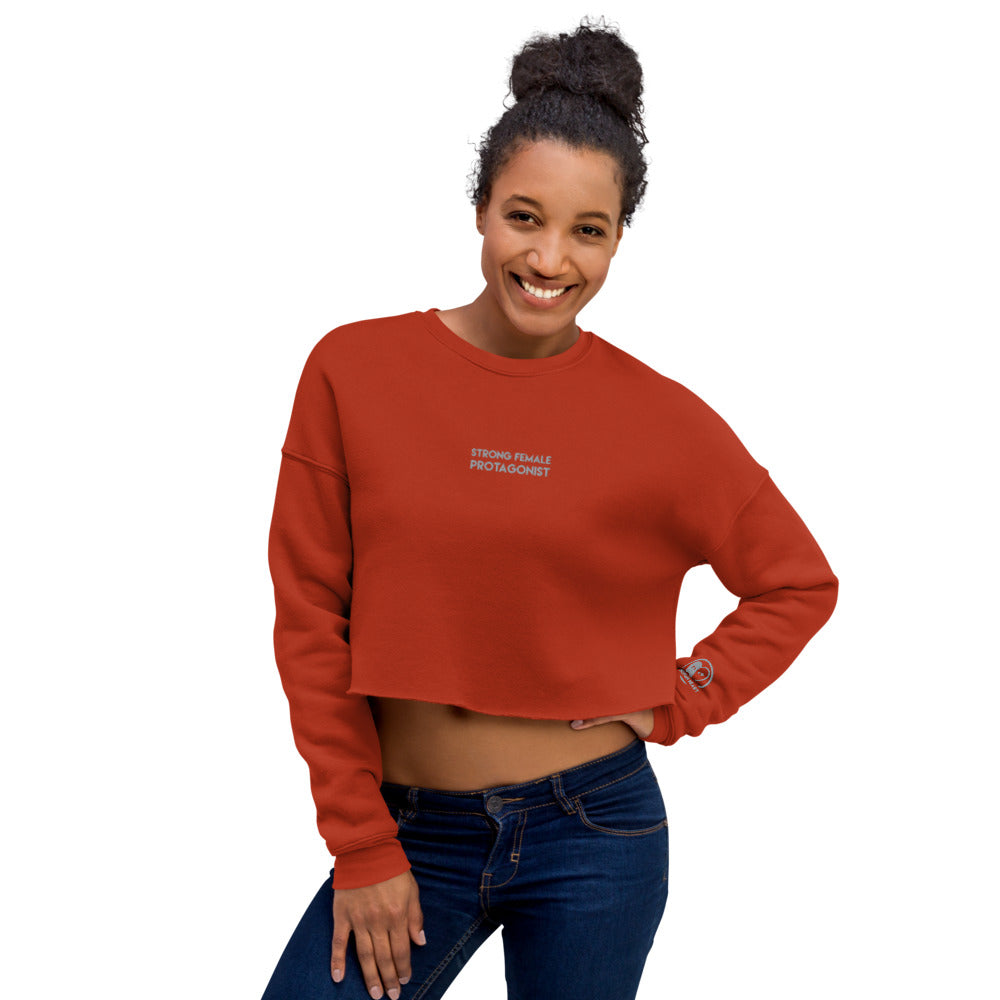 Strong Female Protagonist - Embroidered Crop Top Sweatshirt