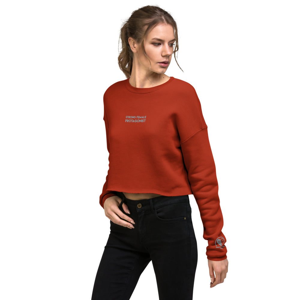 Strong Female Protagonist - Embroidered Crop Top Sweatshirt