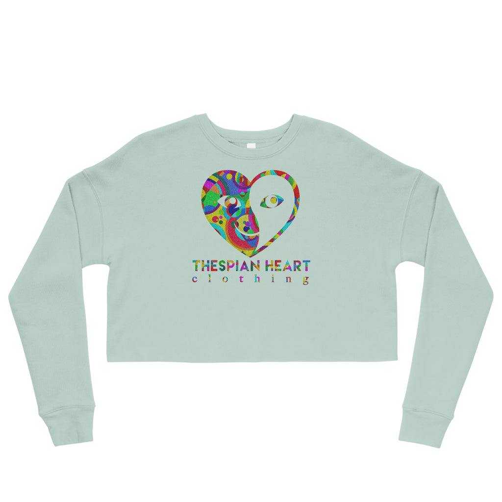 Thespian Heart Logo - Printed Crop Top Sweatshirt