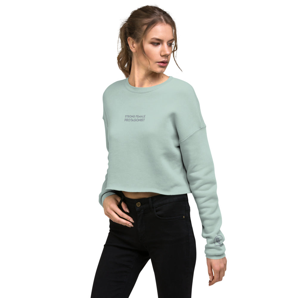 Strong Female Protagonist - Embroidered Crop Top Sweatshirt