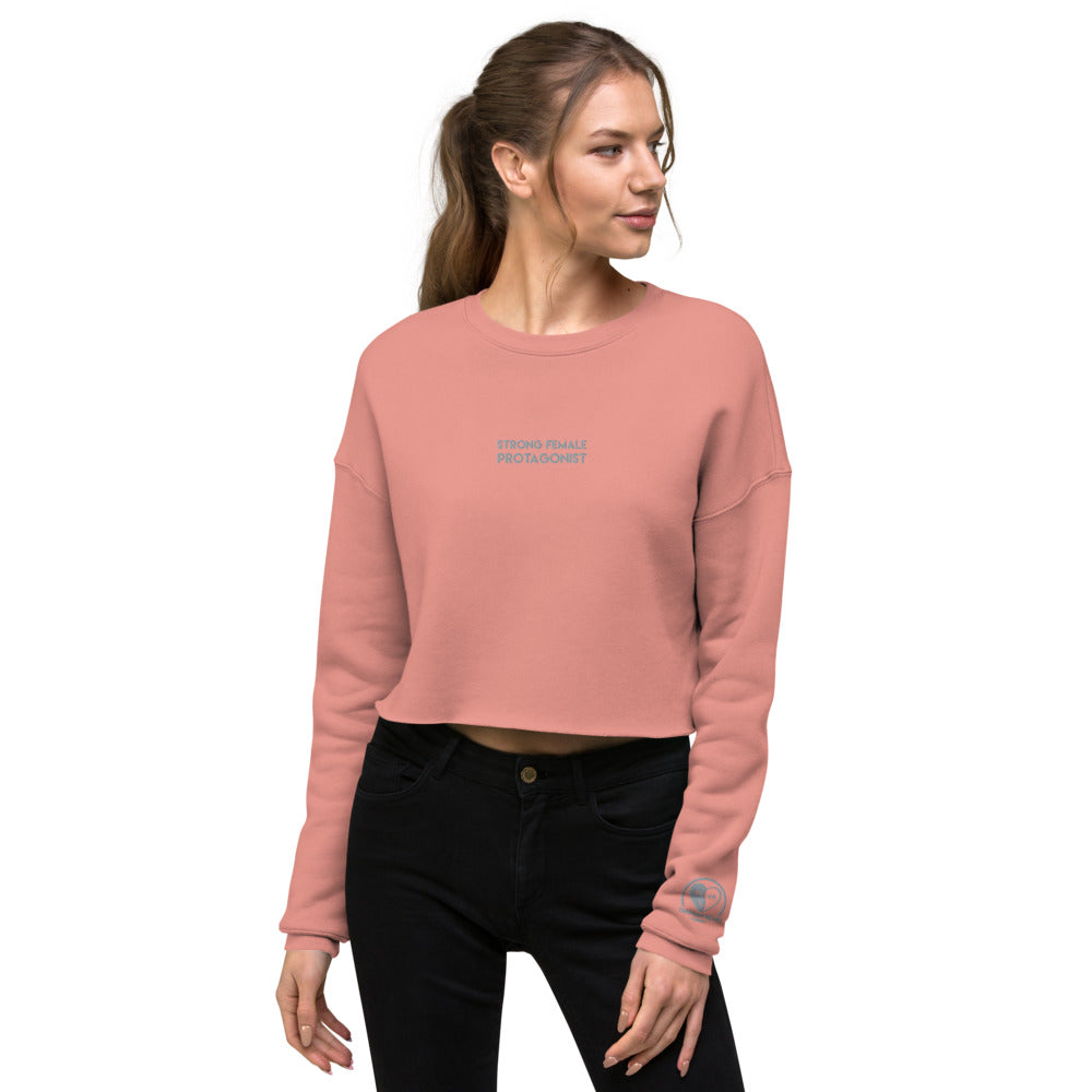 Strong Female Protagonist - Embroidered Crop Top Sweatshirt