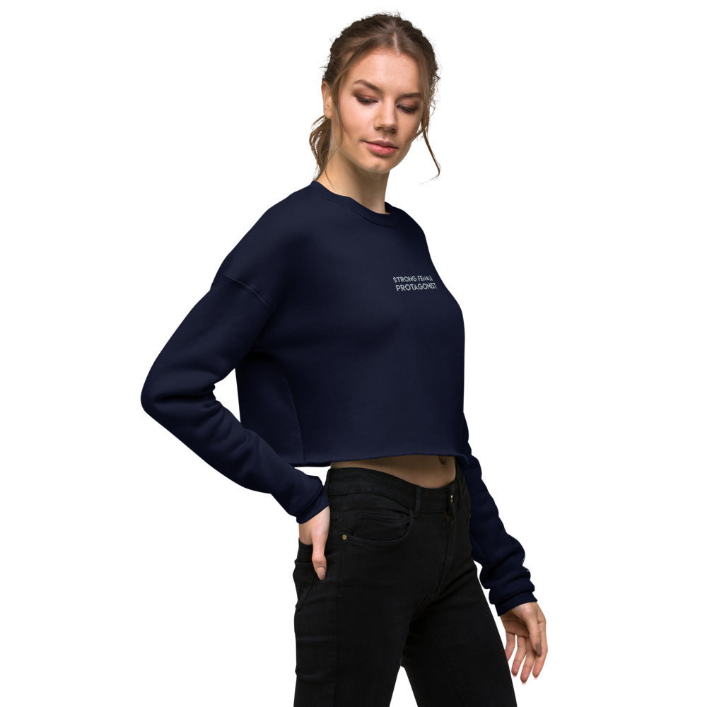 Strong Female Protagonist - Embroidered Crop Top Sweatshirt