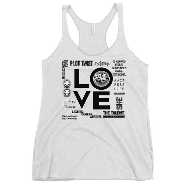 Love Movies - Women's Racerback Tank Top – THESPIAN HEART CLOTHING