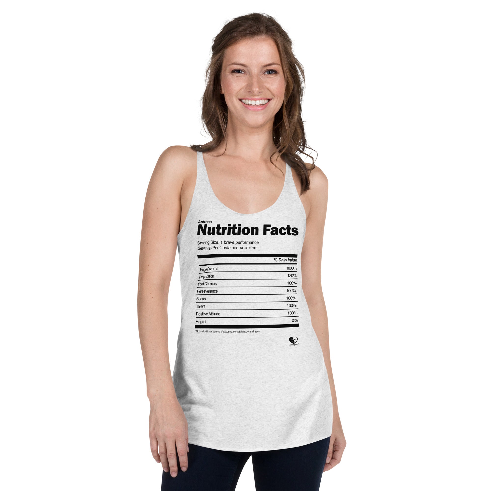 Actress Nutrition Facts - Women's Racerback Tank Top