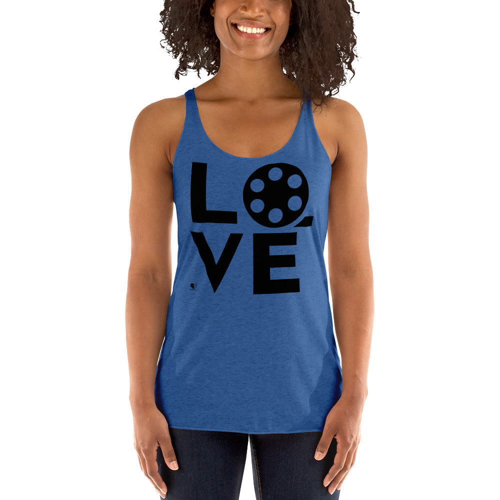 Love Movies - Women's Racerback Tank Top