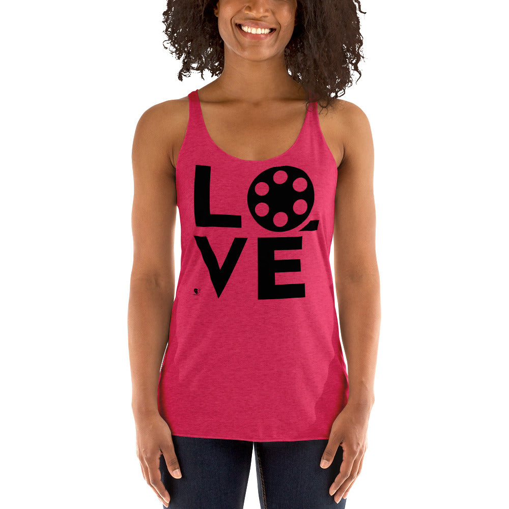 Love Movies - Women's Racerback Tank Top