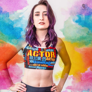 Actor in Languages | Padded Sports Bra