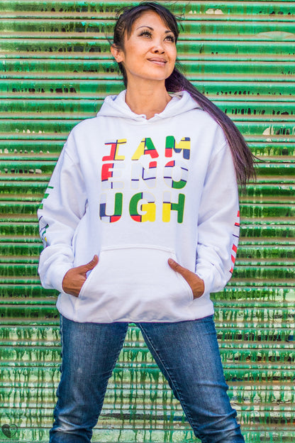 I Am Enough - Printed Sleeves Staple Unisex Hoodie