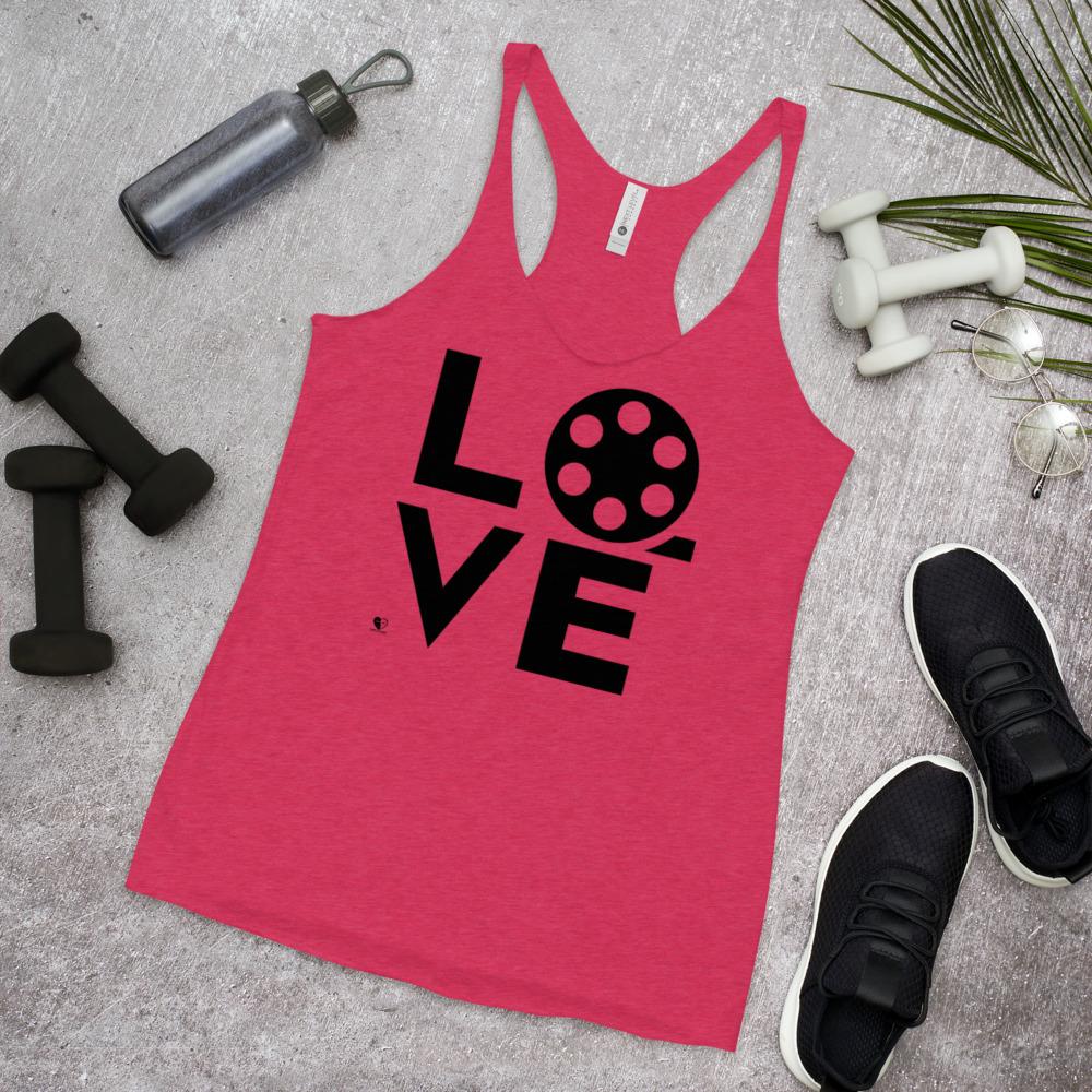 [Love Filmmaking Movies Drama] Women's Racerback Tank - THESPIAN HEART CLOTHING