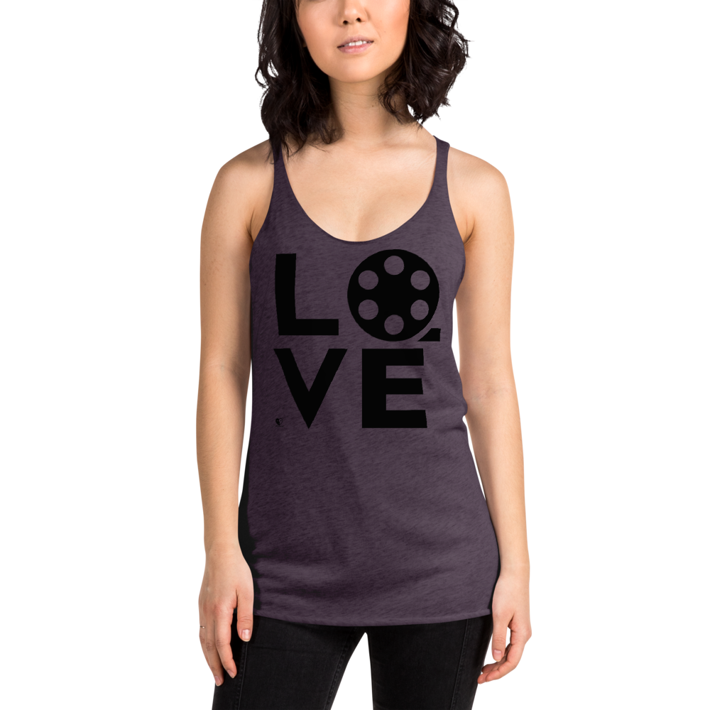 [Love Filmmaking Movies Drama] Women's Racerback Tank - THESPIAN HEART CLOTHING