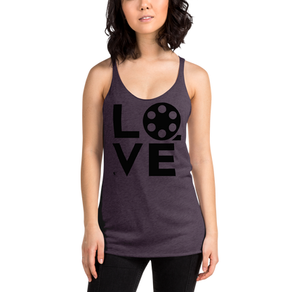 [Love Filmmaking Movies Drama] Women's Racerback Tank - THESPIAN HEART CLOTHING