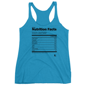 [Actress Nutrition Facts] Women's Racerback Tank - THESPIAN HEART CLOTHING