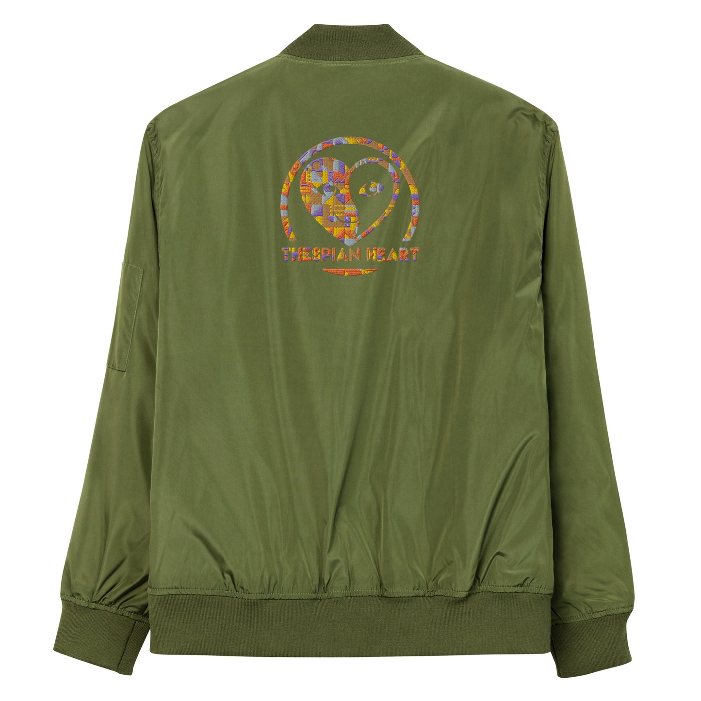 Thespian Heart Logo Colorful - Premium Recycled Bomber Jacket