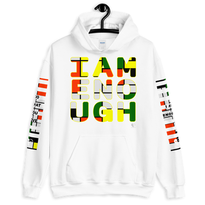 I Am Enough - Printed Sleeves Staple Unisex Hoodie